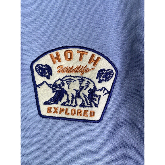 Star Wars Hoth Expeditions Wilflife Pullover Crew Sweatshirt Blue Mens Size M - Picture 2 of 12